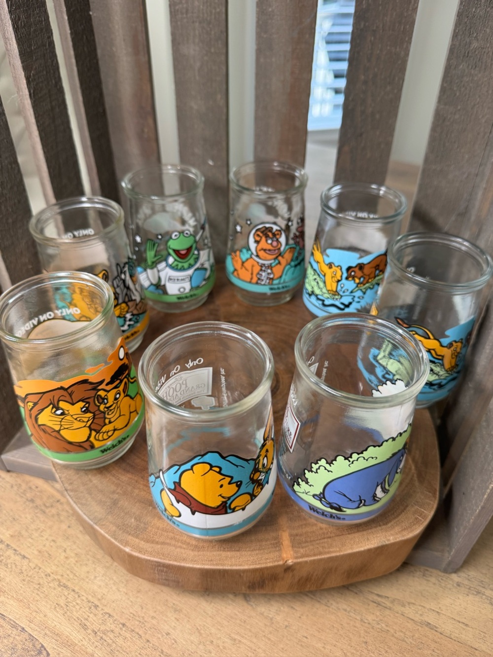 Vintage Welch’s Jelly Jars - Lion King - Winnie the Pooh & The Muppets